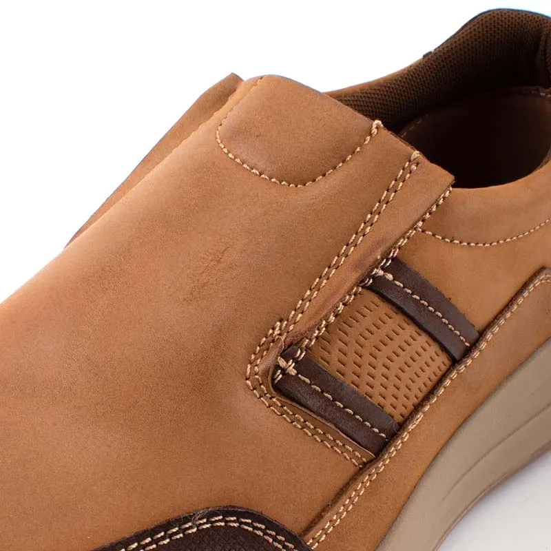 camel active Leather Slip On Shoes Men Tan COTRELL 852367-RS1-8