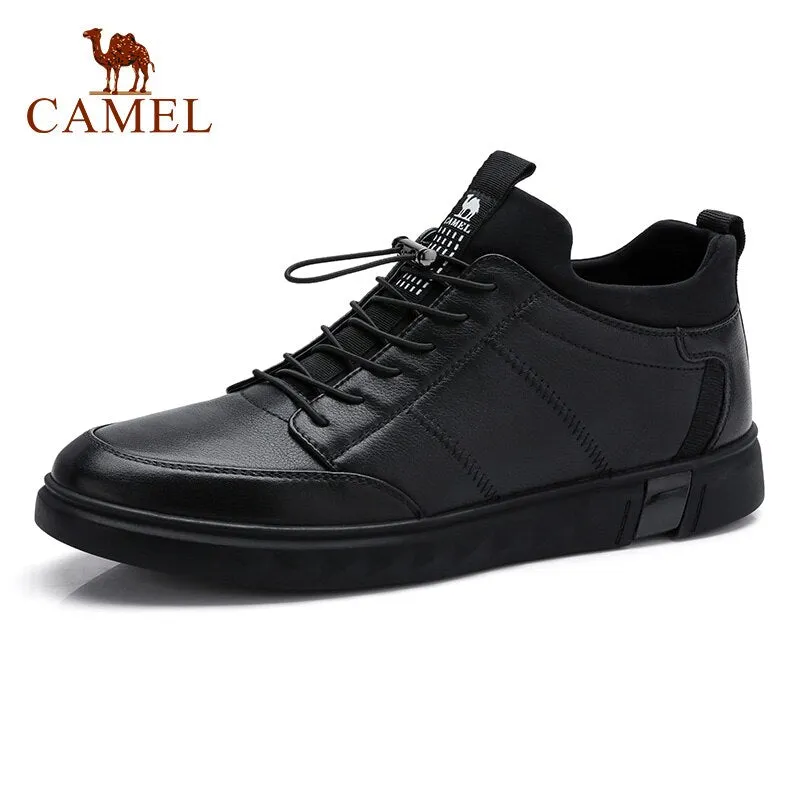 CAMEL Men's Casual Leather Shoes Outdoor Men Shoes Male Non slip