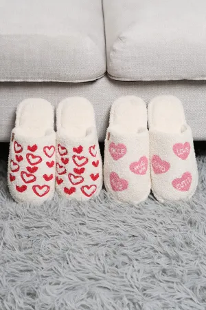CANDY HEART WOMEN'S SLIPPERS