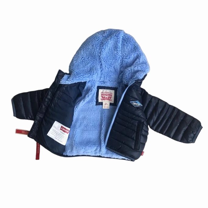 Active Movement Levi's Kids Piumino con cappuccio da bambino foderato in sherpa 6EF434 8EF434-C8D blu