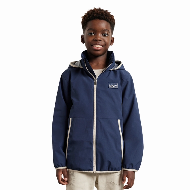 Levi's Kids Giubbino leggero da ragazzi con cappuccio 9EK396-BCF blu autumn clothing