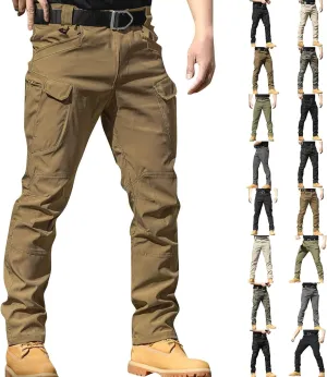 Cargo Pants for Men Climbing Relaxed Fit Flexcamo Work Pants Quick-Dry Stretch Outdoor Classic Travel Tactical Pant