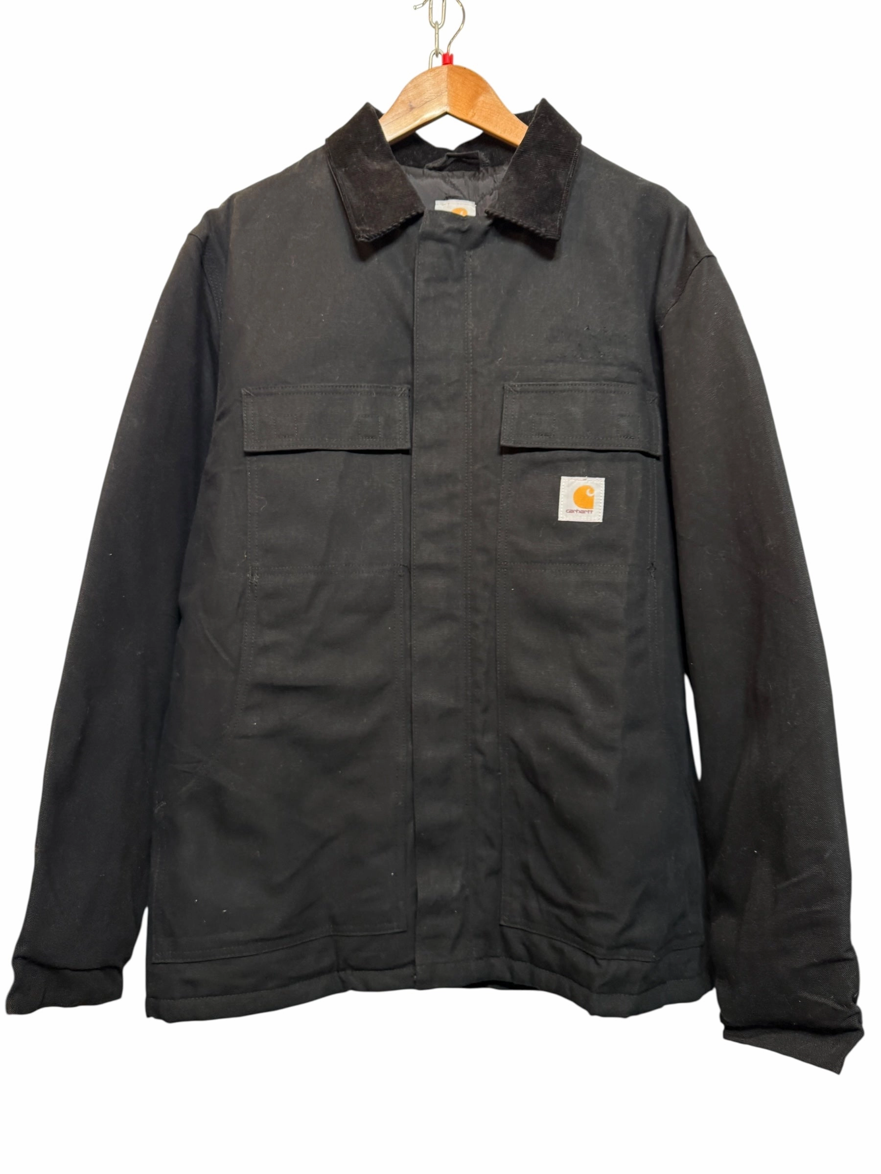 Carhartt Mens Black Workwear Jacket (Size L) Mid Season Core Fit