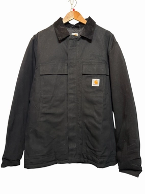 Carhartt Mens Black Workwear Jacket (Size L) Mid Season Core Fit