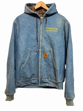Weather Protection Carhartt Mens Blue Denim Hoodie (Size M)