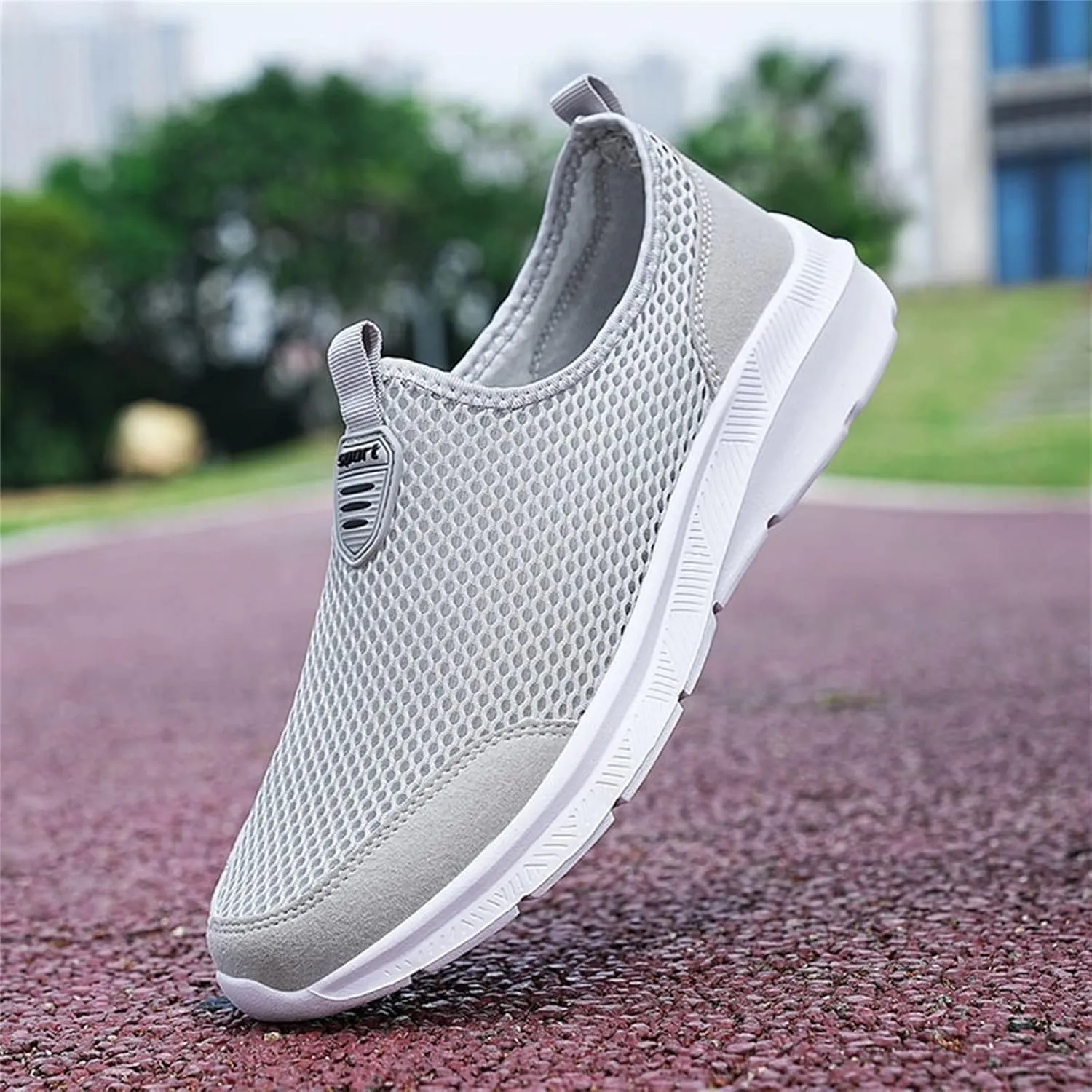 Casual Dress Shoes Fashion Summer Men Breathable Mesh Shallow Lace Up Casual Shoes