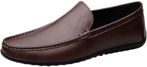 Casual Loafers for Men Suede Vamp Business Solid Color Anti-Slip Non Slip Resistant Casual Slip-on