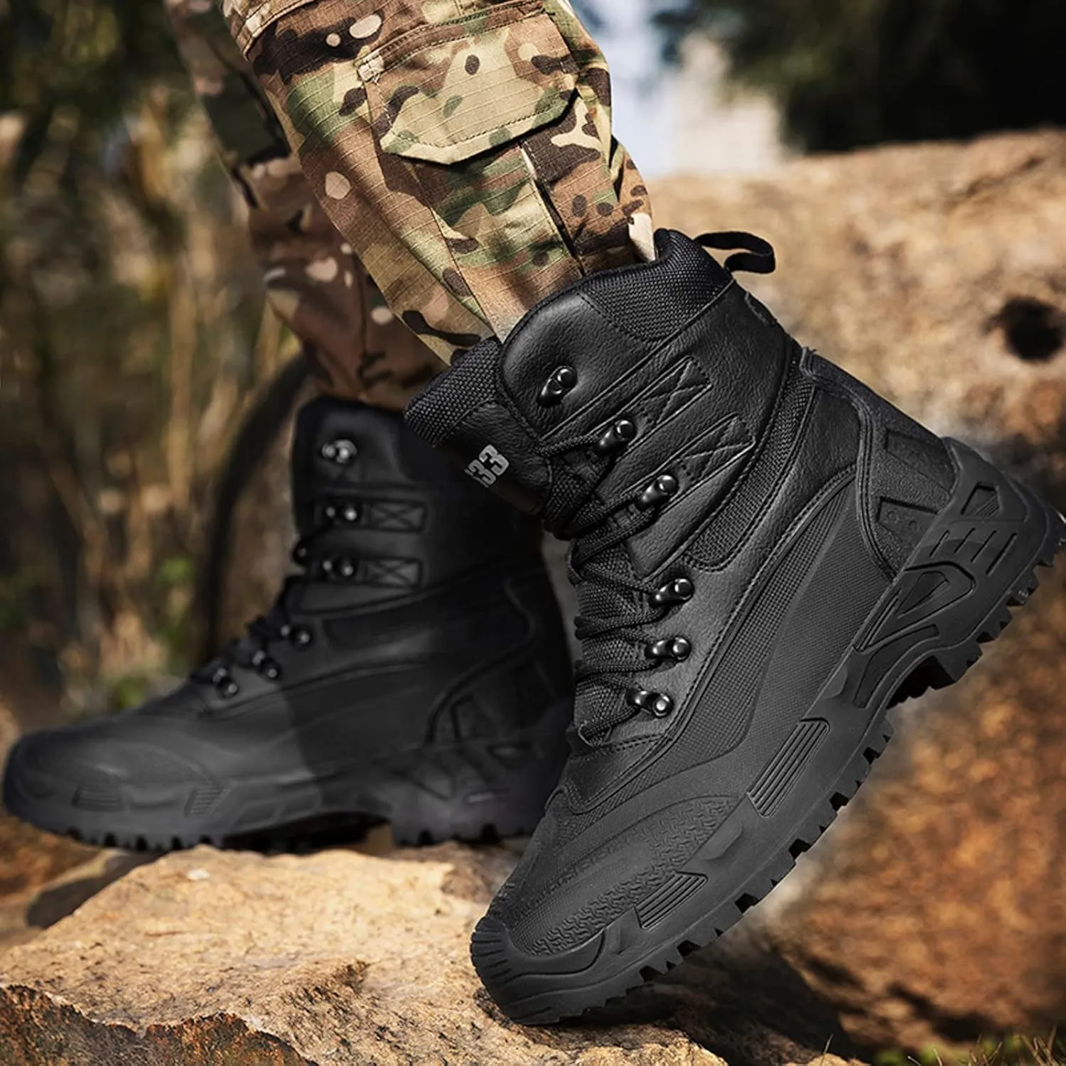 Casual Shoes for Men Men Sports Shoes Fashion New Pattern Outdoor Mountaineering Boots Physical Training Boots Thick