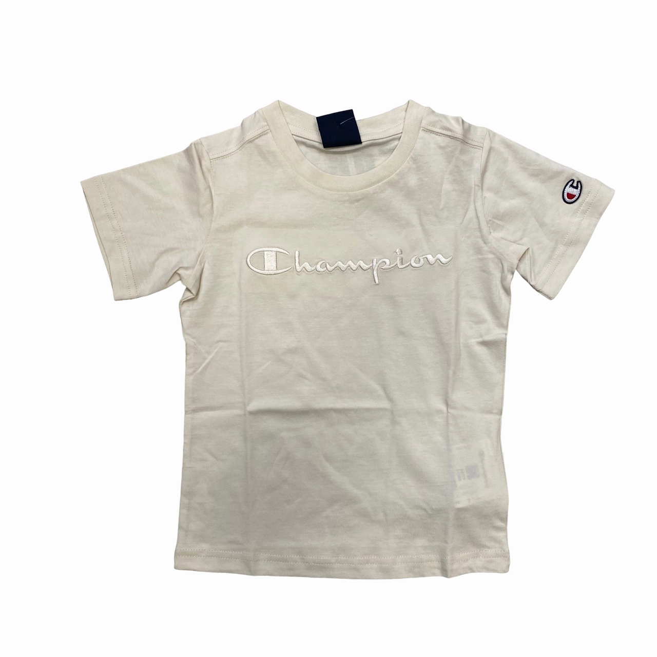 Chilly Layer Champion maglietta manica corta in cotone da ragazzo 306777 YS137 beige