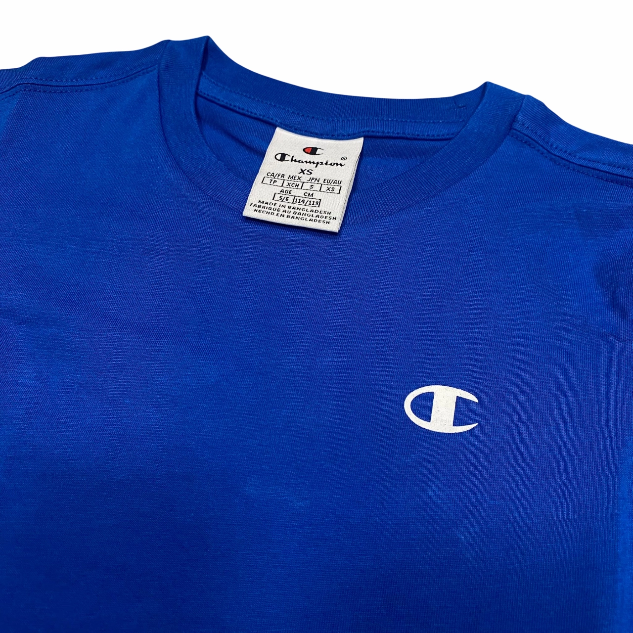 Champion 2 magliette girocollo manica corta junior 306581 BS023 azzurro-blu FadeResistant