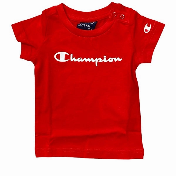 Tear Resistant Knit Champion 3T-shirt manica corta 305974 WW006 white-red-navy