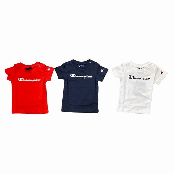 Classic and Comfy Champion 3T-shirt manica corta 305974 WW006 white-red-navy