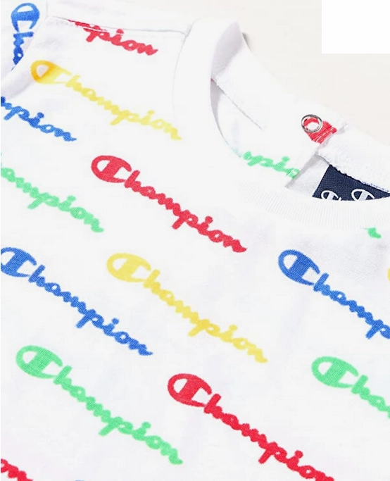 Champion completino da Bimbo Legacy American Classico A 306303 WL001 WHT bianco Anti-pilling SoftenedNeckline