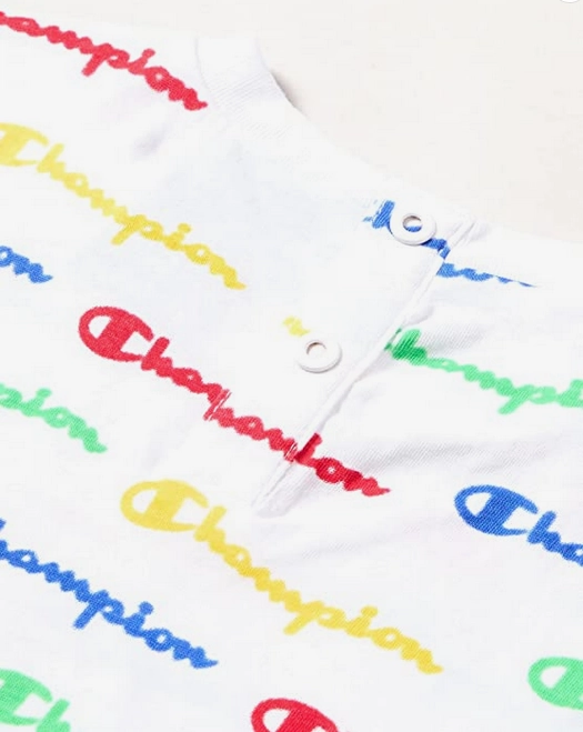 Champion completino da Bimbo Legacy American Classico A 306303 WL001 WHT bianco Festival wear Cool and Relaxed