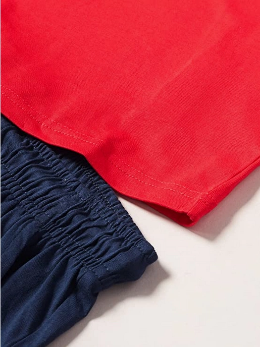 Comfort Fit VintageWash Champion completino da ragazzo Legacy Graphic T-shirt   Bermuda 306314 RS046 HRR red-navy