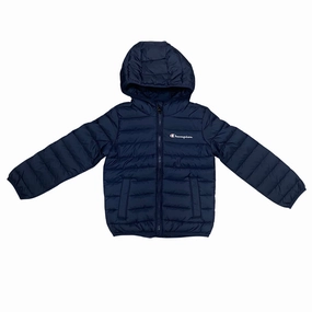 Champion giubbino con cappuccio da ragazza 307135_BS501 blu afternoon