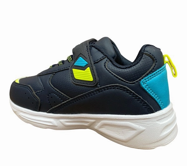 Elastic Micro Groove Flex Champion scarpa da bambino con strappo e luci Wave S32129-CHA-BS501 NNY blu