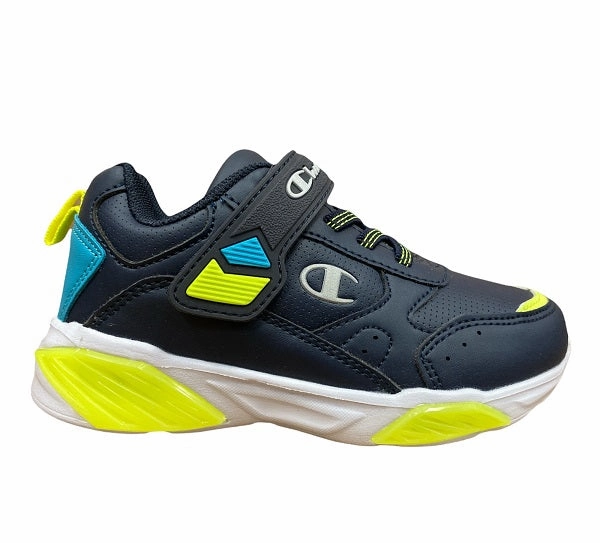 Champion scarpa da bambino con strappo e luci Wave S32129-CHA-BS501 NNY blu Ultra Light Outsole travelers' shoes