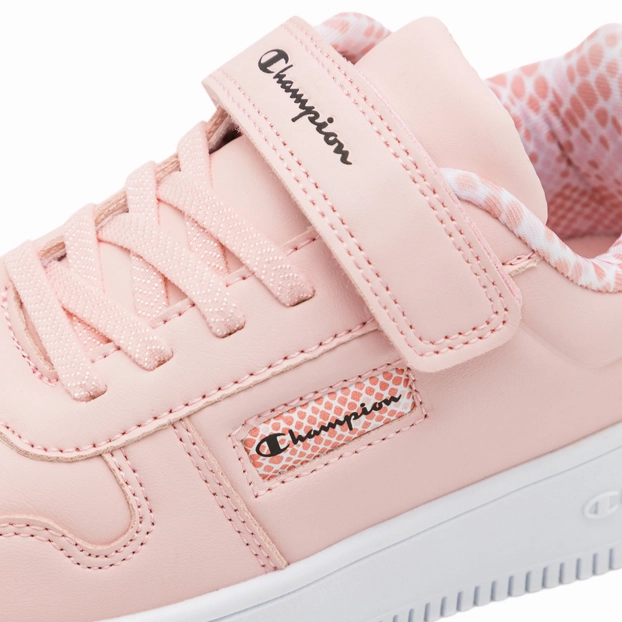 Champion scarpa sneakers con zeppa da bambina Rebound Platform Animalier S32753 PS019 rosa AntiFriction Enhanced Cushioning System