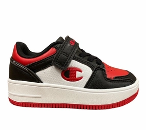 Champion scarpa sneakers da bambino Rebound 2.0 Low 2258-CHA-KK002 NBK/WHT/RED nero-bianco-rosso Rolling Motion Transition kickboxing shoes