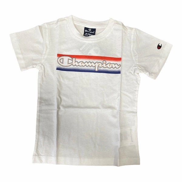 Champion T-shirt manica corta da ragazzo 305979 WW001 WHT bianco Holiday Wear