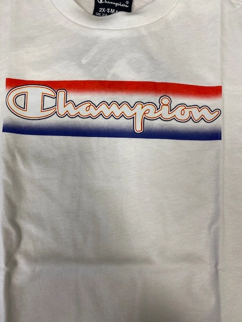 Champion T-shirt manica corta da ragazzo 305979 WW001 WHT bianco Moisture Control Fabric