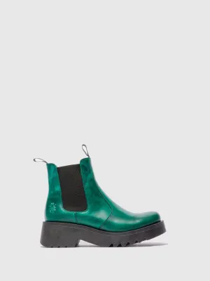 Chelsea Ankle Boots MEDI789FLY RUG SHAMROCK GREEN
