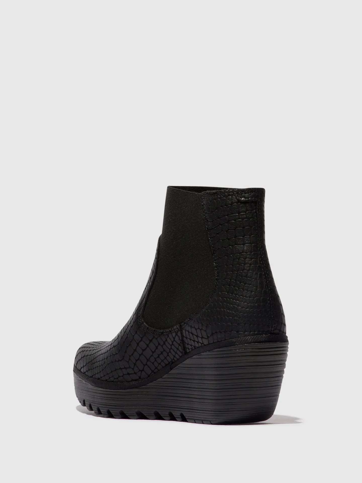 Chelsea Ankle Boots YADE398FLY CROCO BLACK