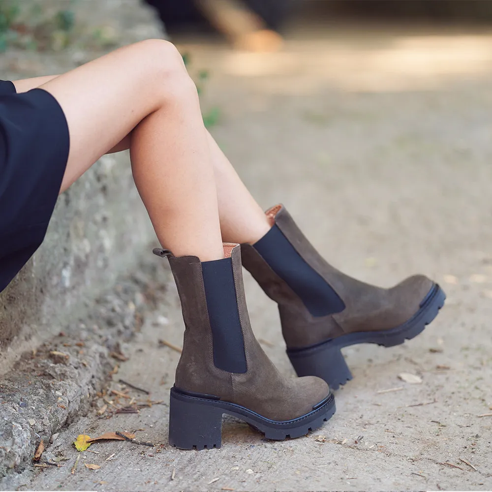 CHELSEA BOOTS ANN TUIL ACAJOU