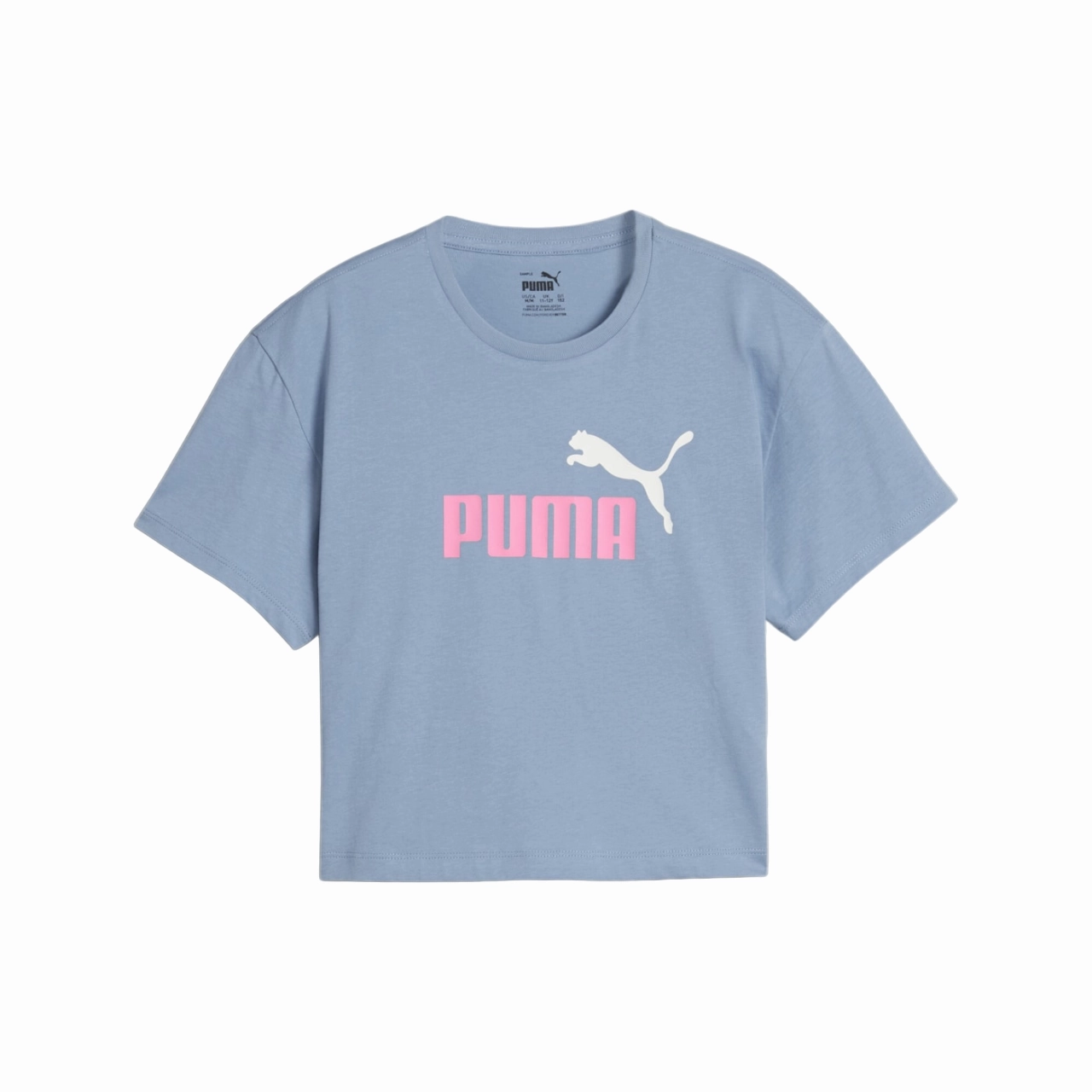Puma maglietta manica corta coppred con stampa logo 845346-20 celeste MultipurposeCuffs Daily Style