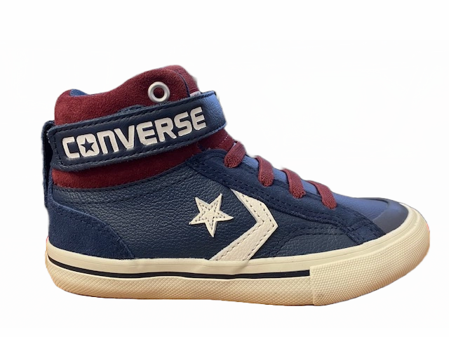 Converse scarpa sneakers da ragazzi in pelle Pro Blaze 658876C blu Non Slip Traction Grip