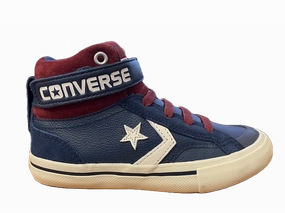 Converse scarpa sneakers da ragazzi in pelle Pro Blaze 658876C blu Non Slip Traction Grip