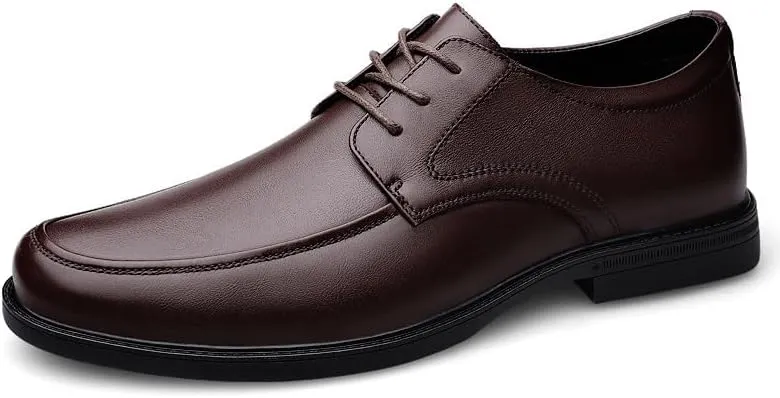 Classic Men's Leather Dress Shoes Men Lace Up Formal Business Oxford Shoes Comfortable Casual Derby Shoes for Men