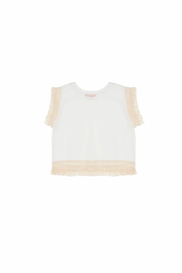 Please T-shirt MQ02030G38 off white Sporty and Cool