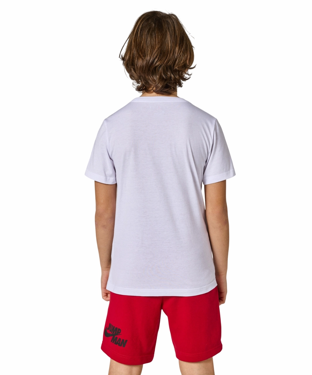 Classic Cut Jordan maglietta manica corta da ragazzo Practice Flight 95A088-001 bianco