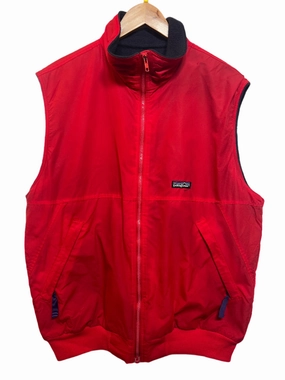 Invoice Quilted Stitching Patagonia Mens Red Gilet (Size L)