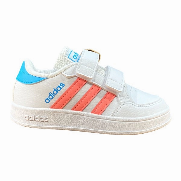 Adidas sneakers da bambino Breaknet CF I GY6019 white-acired Smooth Motion youth athletic footwear
