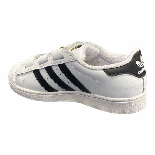 Adidas Originals scarpa sneakers da bambino con strappo Superstar CF C EF4838 bianco nero activity - specific shoes amateur runner
