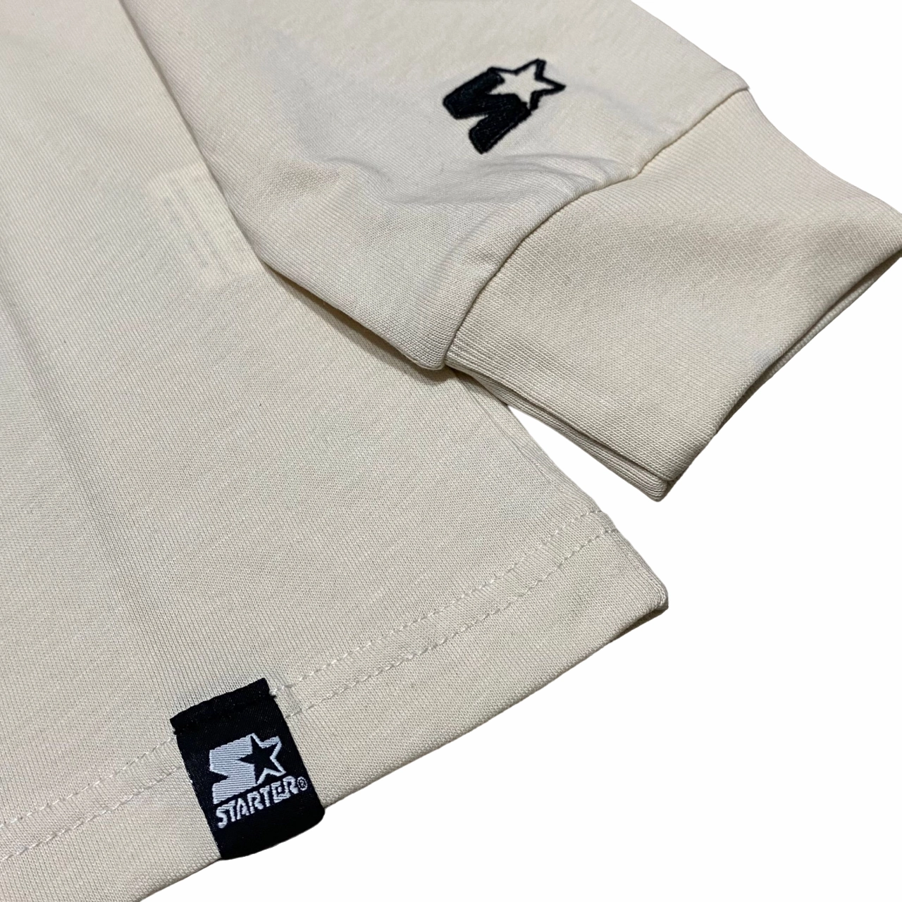 Starter maglietta manica lunga con stampa 1312 crema Ethically Sourced Cotton Anti Odor Technology