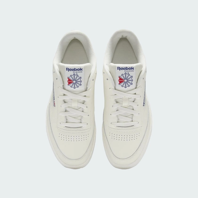 Reebok Classic Club 85 Unisex Trainers Chalk HP4321 Fashionable Design running in an airport area shoes