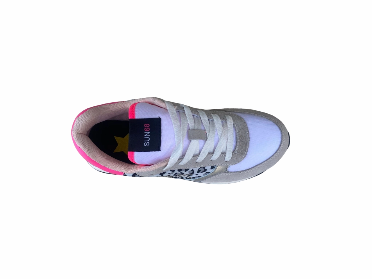 Sun68 sneakers da ragazza Girl's Kelly Animal Body Z32417 01 bianco Smooth Steps Flexible Motion Grooves