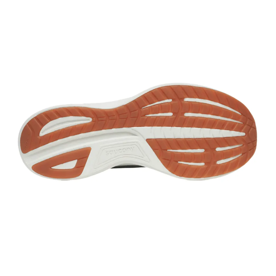 Durable - hardware Saucony Men's Ride 18 Running Shoes in Carbon/Iceberg AW25