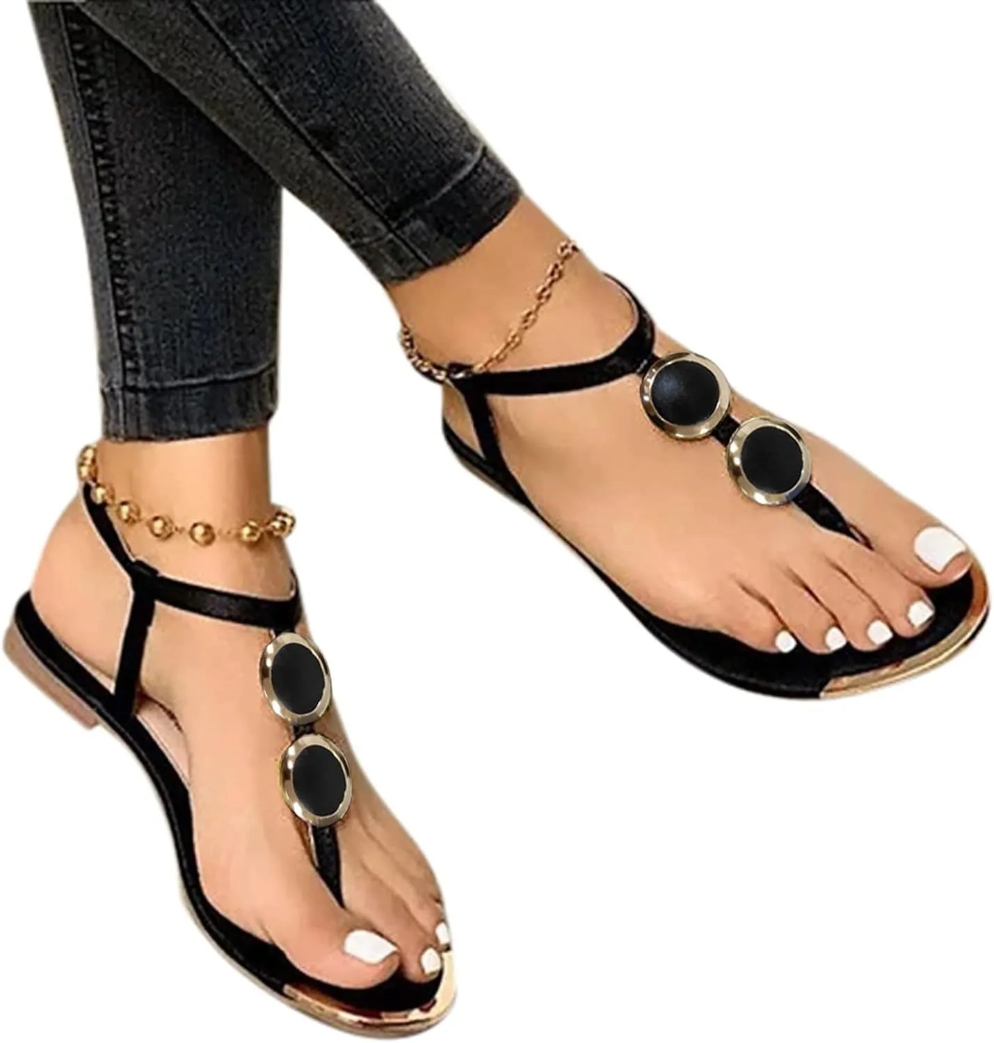 Comfortable Slip on Slide Sandals for Women Fashion Versatile Leather Cool Shoes Leather Sandals for Women