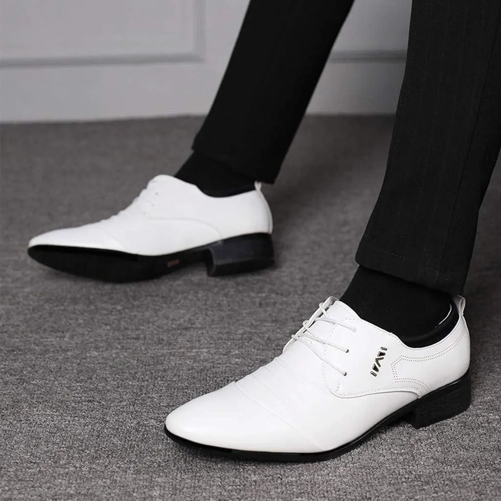 Comfortable Suit Wedding Men Shoes Business Shoe Lace Shoes Male Casual Leather Men's Leather Men Dress Shoes Leather