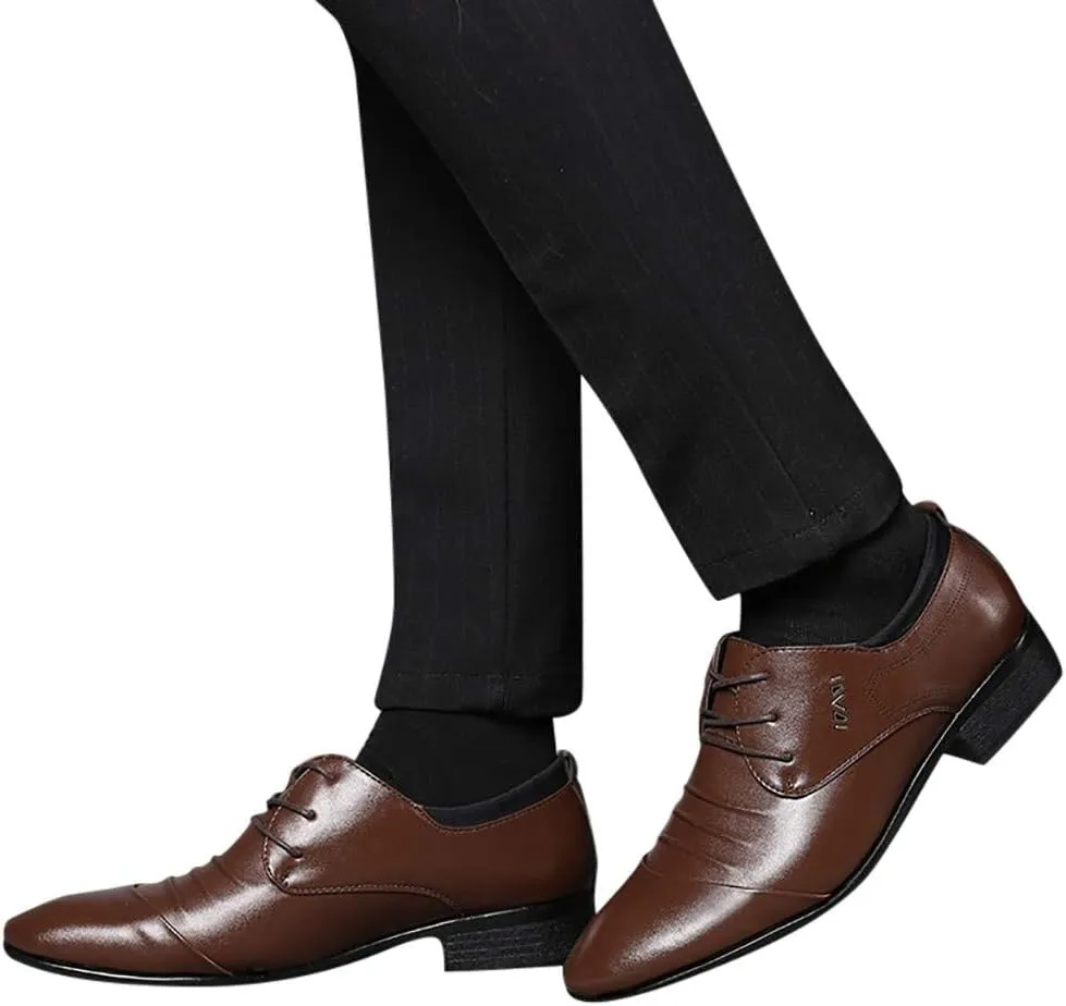 Comfortable Suit Wedding Men Shoes Business Shoe Lace Shoes Male Casual Leather Men's Leather Men Dress Shoes Leather
