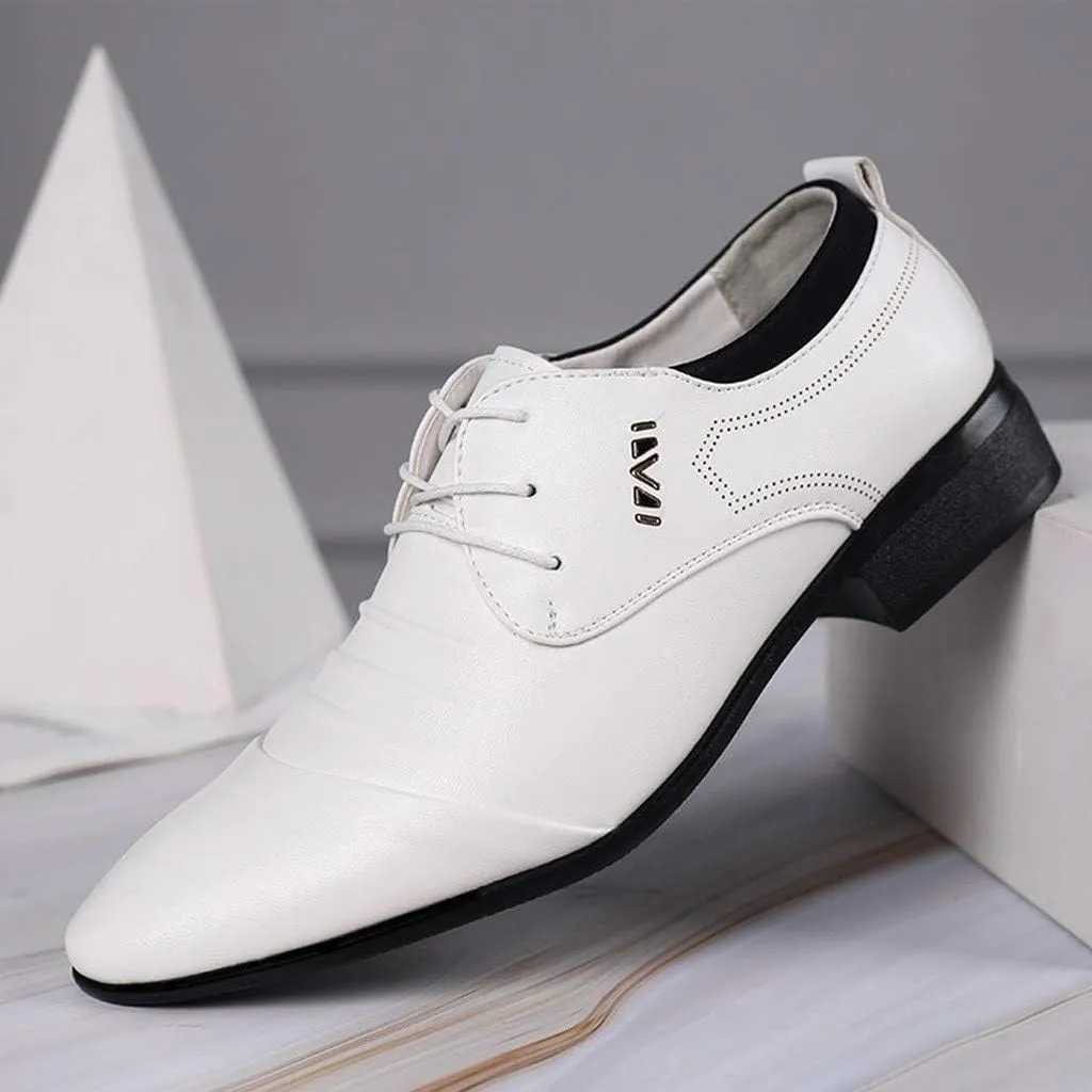 Comfortable Suit Wedding Men Shoes Business Shoe Lace Shoes Male Casual Leather Men's Leather Men Dress Shoes Leather