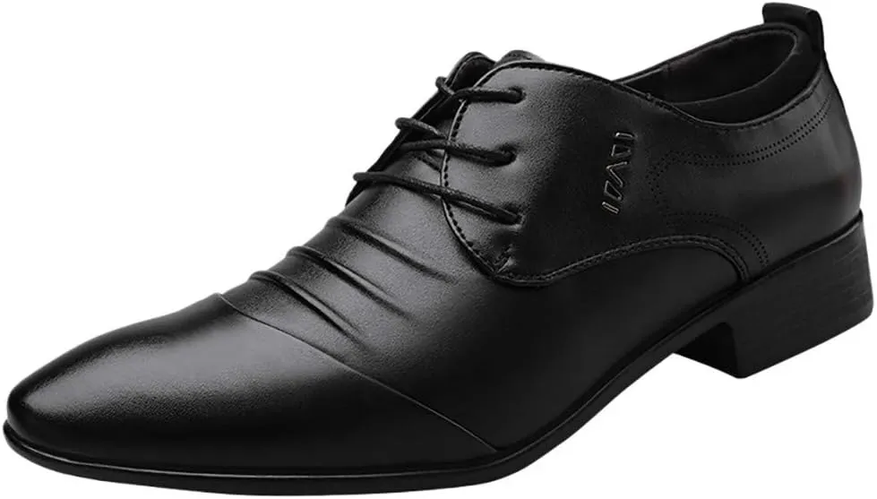 Comfortable Suit Wedding Men Shoes Business Shoe Lace Shoes Male Casual Leather Men's Leather Men Dress Shoes Leather