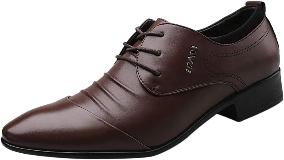 Comfortable Suit Wedding Men Shoes Business Shoe Lace Shoes Male Casual Leather Men's Leather Men Dress Shoes Leather