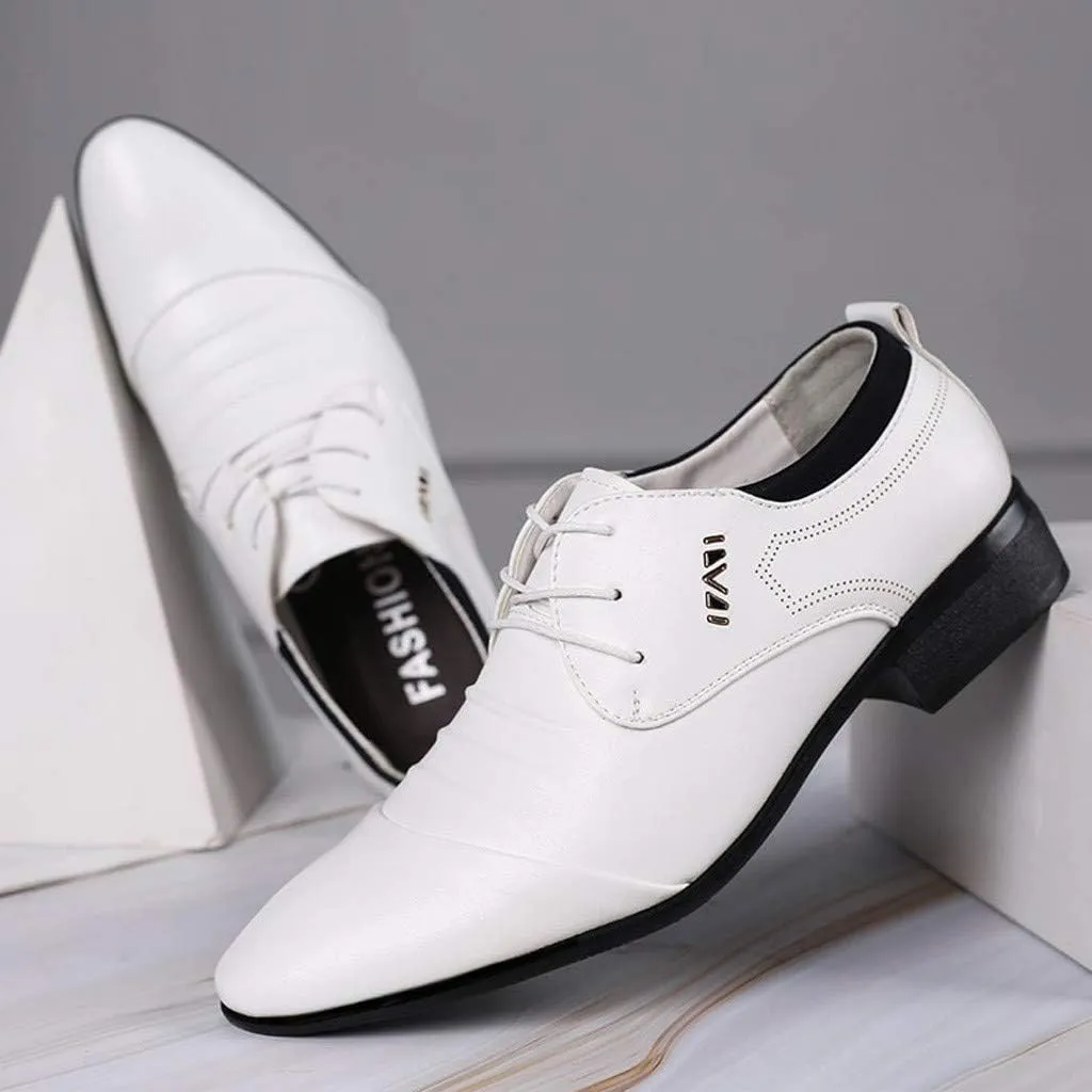 Comfortable Suit Wedding Men Shoes Business Shoe Lace Shoes Male Casual Leather Men's Leather Men Dress Shoes Leather