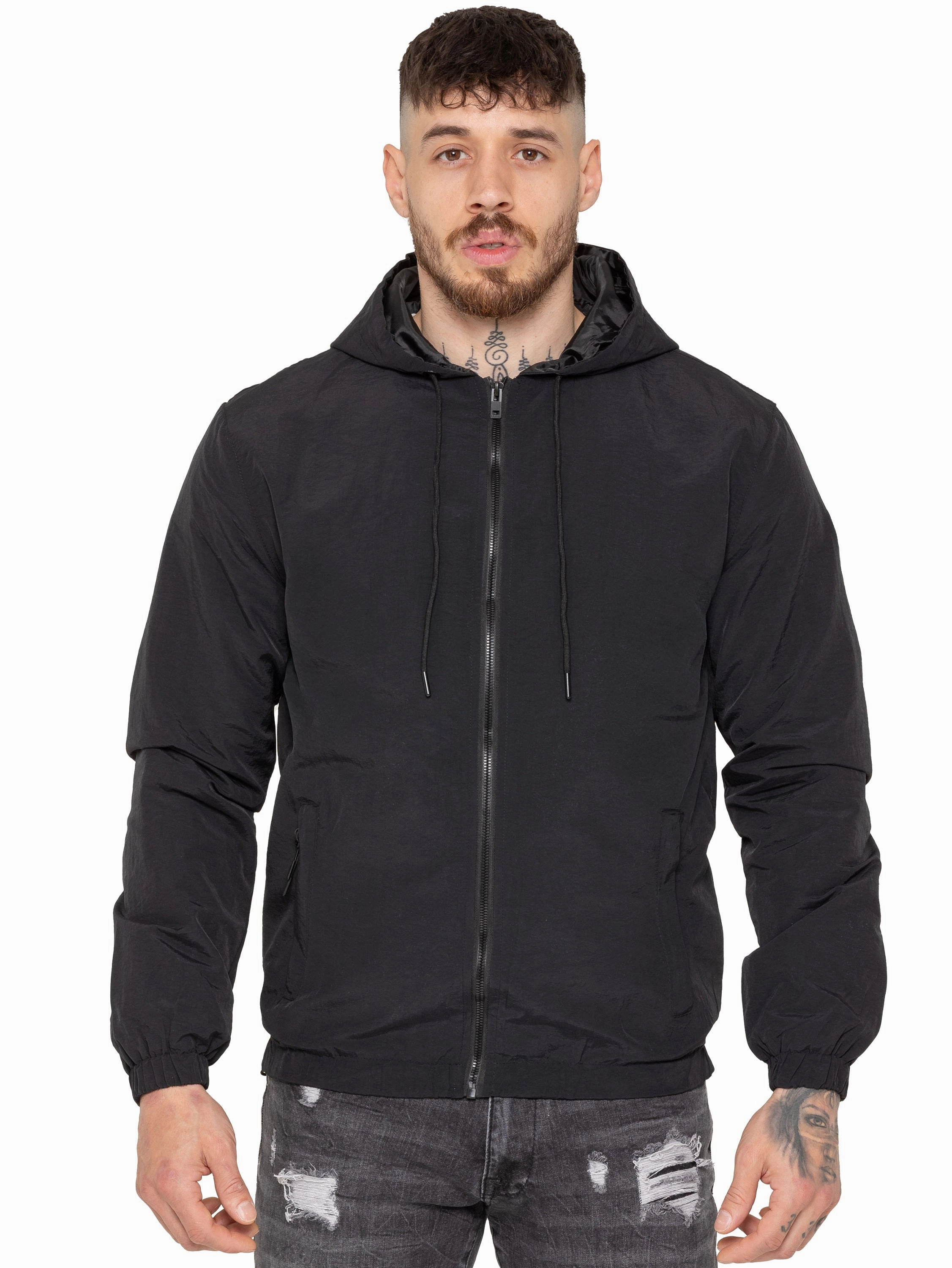 Enzo Milano | Mens Windbreaker Jacket Street Edge pilots